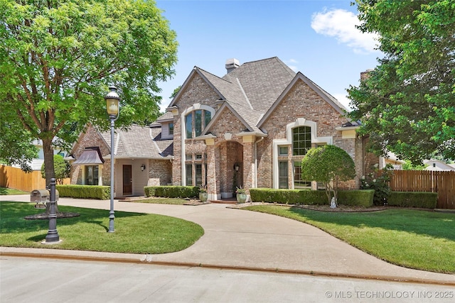 10105 S 72nd E Ave, Tulsa, OK 74133 - french country style house with brick siding and roof with shingles