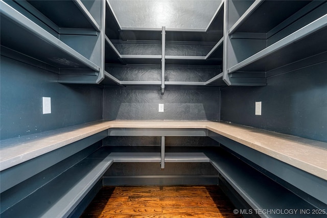 view of storage area