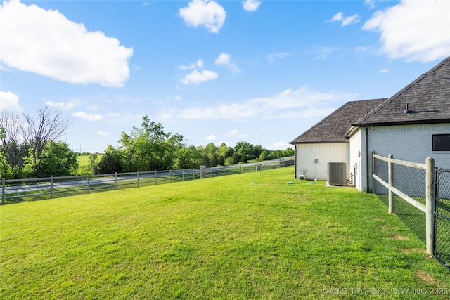 10616 N 81st E Pl, Owasso, OK 74055 - view of yard with central air condition unit