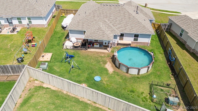 view from above of property