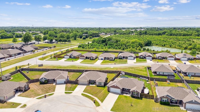 aerial perspective of suburban area