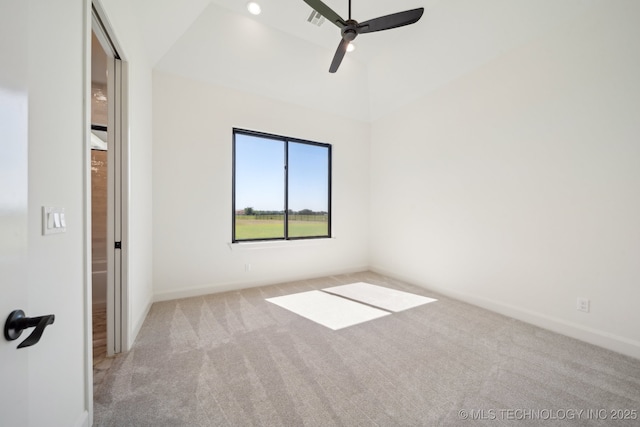 8499 S Timber Wolf Dr, Broken Arrow, OK 74014 - carpeted spare room with a ceiling fan and baseboards