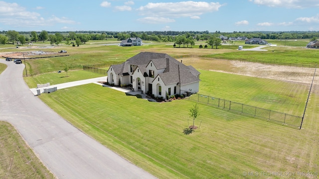 8499 S Timber Wolf Dr, Broken Arrow, OK 74014 - aerial view of sparsely populated area with a pastoral area