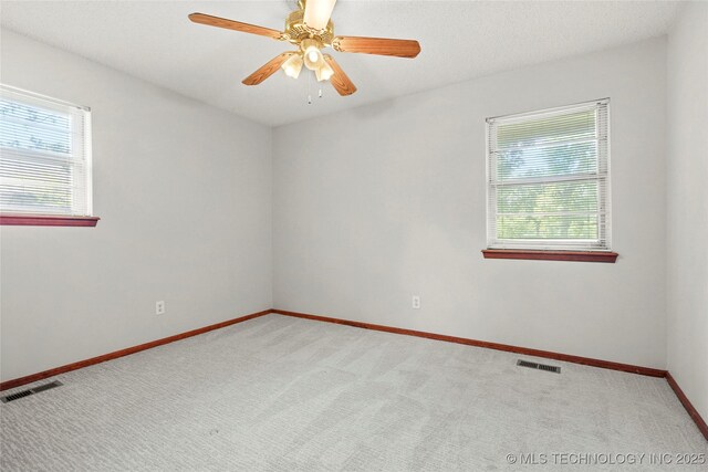 8508 E 123rd St S, Bixby, OK 74008 - unfurnished room featuring carpet floors, baseboards, and ceiling fan