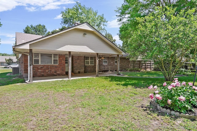 8508 E 123rd St S, Bixby, OK 74008 - rear view of house with a patio and brick siding