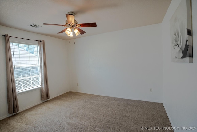 11636 S 102nd E Ave, Bixby, OK 74008 - empty room featuring carpet flooring, ceiling fan, and baseboards