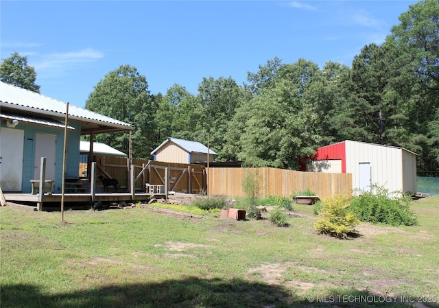 423118 E 1944th Ln, Antlers, OK 74523 - view of yard featuring a deck