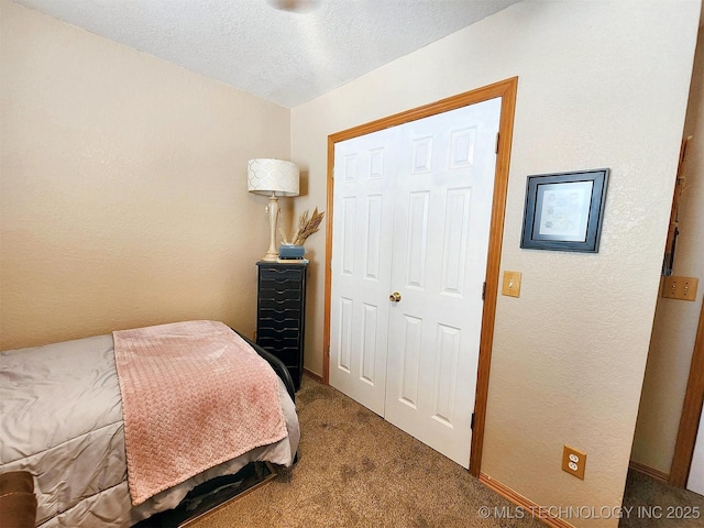 35824 S Talon Dr, Cookson, OK 74427 - bedroom featuring carpet and a textured wall