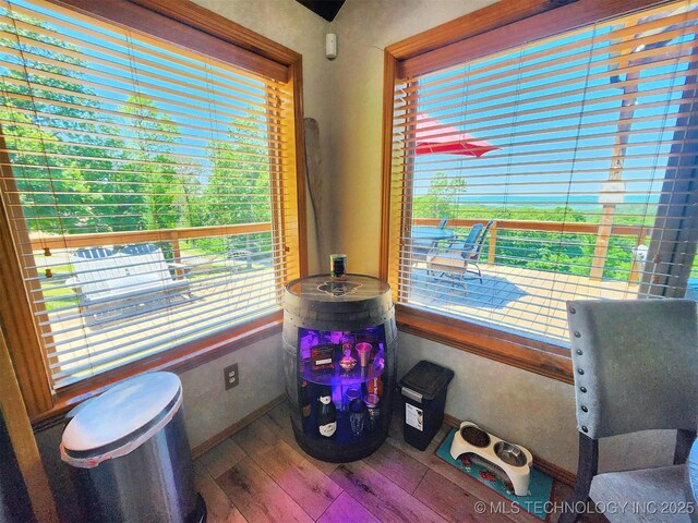 35824 S Talon Dr, Cookson, OK 74427 - detailed view of wood finished floors and baseboards