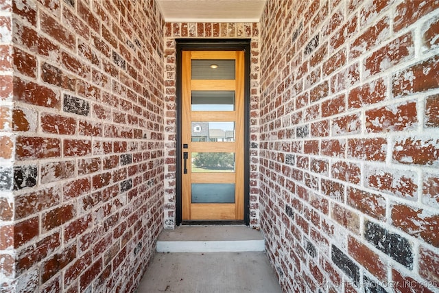 2044 E 138th Pl S, Bixby, OK 74008 - doorway to property with brick siding