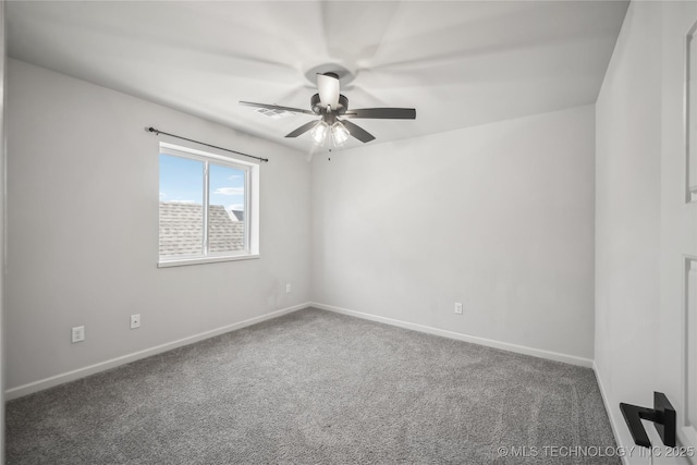 2044 E 138th Pl S, Bixby, OK 74008 - unfurnished room featuring ceiling fan, carpet floors, and baseboards