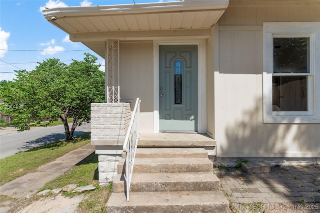 view of entrance to property