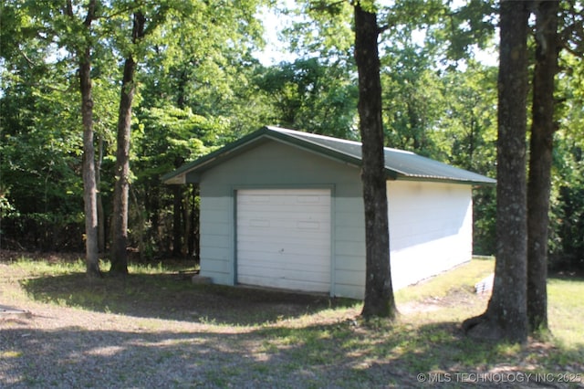420902 E 1164th Rd, Eufaula, OK 74432 - view of detached garage