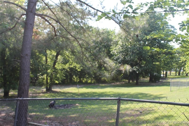 420902 E 1164th Rd, Eufaula, OK 74432 - view of yard with fence