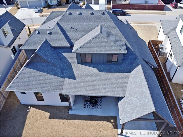 view of subject property