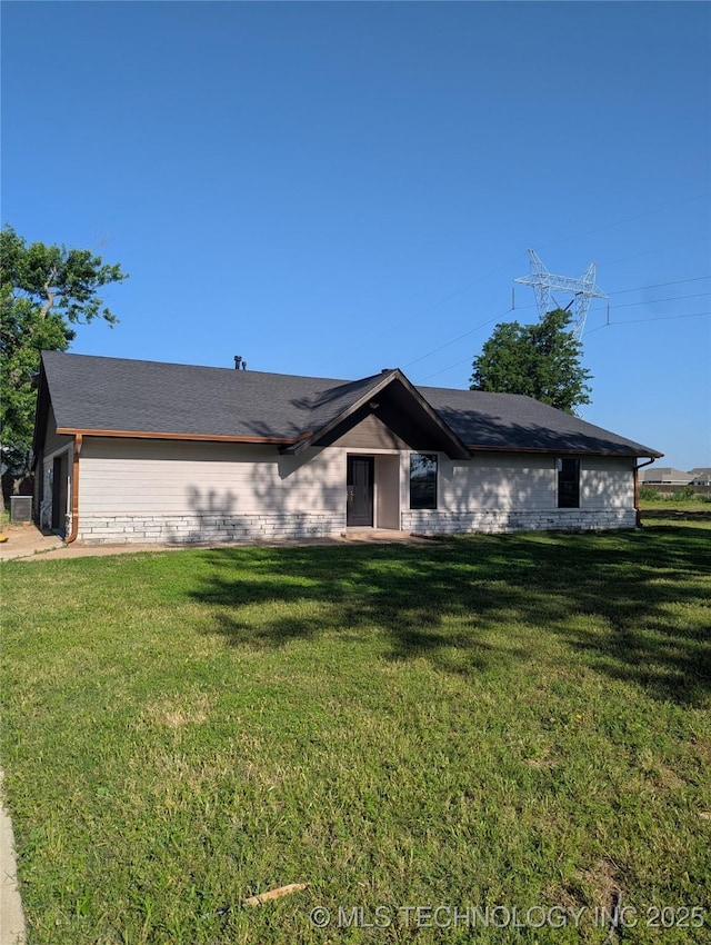 9533 E 136th St, Bixby, OK 74008 - ranch-style home featuring a front lawn