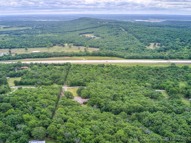 6551 S 41st St E, Muskogee, OK 74403 - aerial view of a heavily wooded area