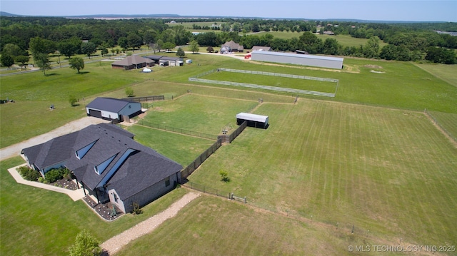 110 W Zachry Ln, Stigler, OK 74462 - aerial view of sparsely populated area