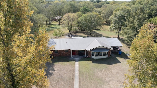 7457 S 105th St E, Braggs, OK 74423 - view of subject property with a forest
