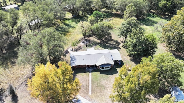7457 S 105th St E, Braggs, OK 74423 - aerial view of property and surrounding area
