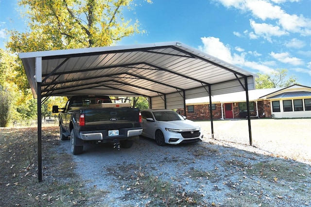 7457 S 105th St E, Braggs, OK 74423 - view of parking / parking lot with a carport