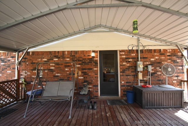 7457 S 105th St E, Braggs, OK 74423 - view of wooden terrace