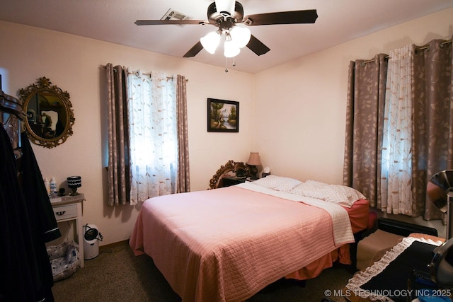 7457 S 105th St E, Braggs, OK 74423 - carpeted bedroom with a ceiling fan