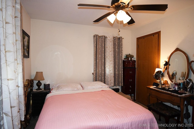 7457 S 105th St E, Braggs, OK 74423 - bedroom with a ceiling fan