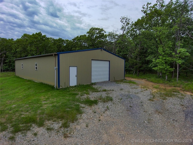 5077 N 384th Rd, Stuart, OK 74570 - view of outdoor structure with an outbuilding