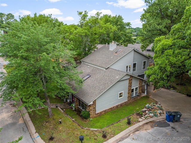 6315 E 98th Pl, Tulsa, OK 74137 - view from above of property
