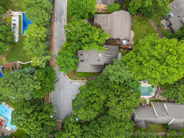 6315 E 98th Pl, Tulsa, OK 74137 - aerial view of property's location featuring a pool