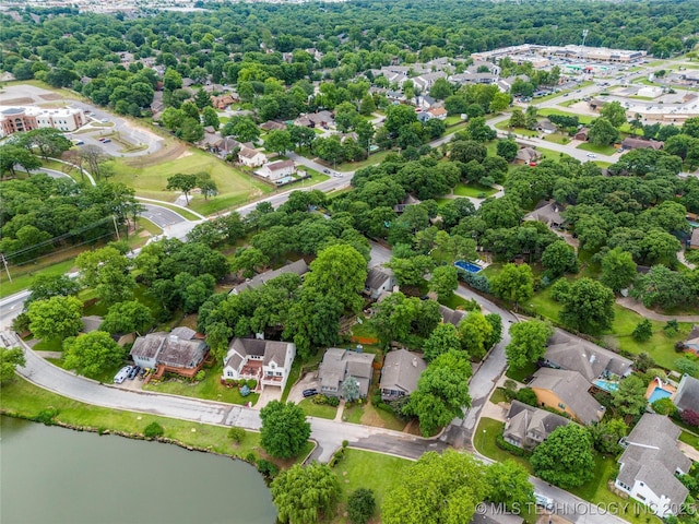 6315 E 98th Pl, Tulsa, OK 74137 - aerial view of residential area with a nearby body of water