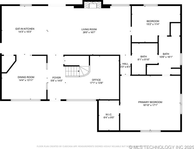 17711 E Archer St, Catoosa, OK 74015 - floor plan / room layout