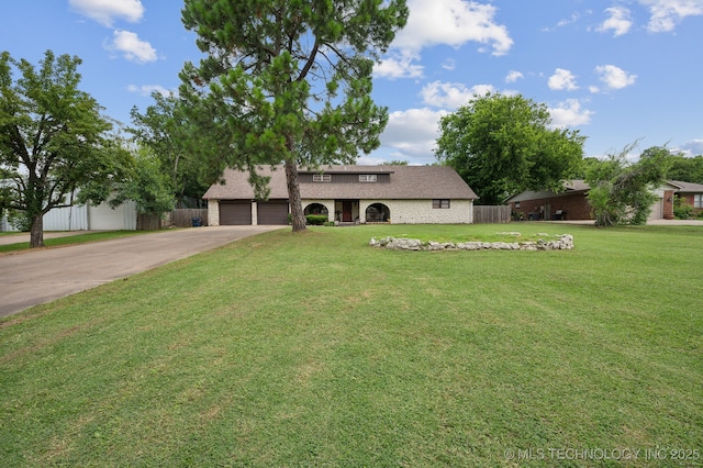 17711 E Archer St, Catoosa, OK 74015 - view of front facade featuring concrete driveway and a garage