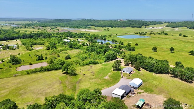 30190 W County Road 1240, Stigler, OK 74462 - overview of rural landscape featuring a large body of water