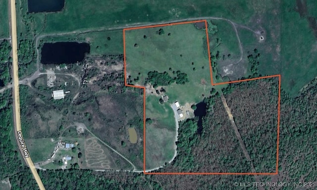 30190 W County Road 1240, Stigler, OK 74462 - map / location featuring property boundaries highlighted
