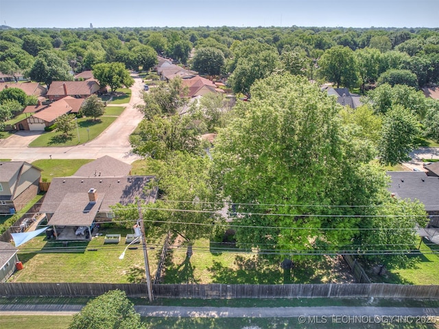 aerial perspective of suburban area