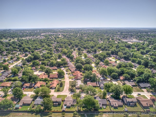 aerial perspective of suburban area