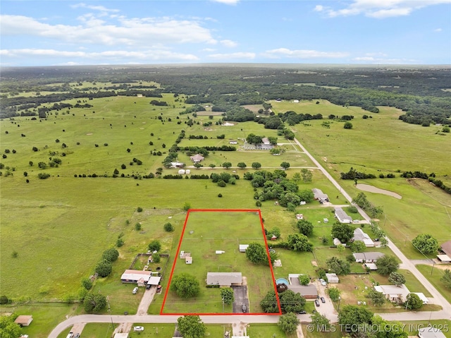 68 W Youth Cp, Healdton, OK 73438 - overview of rural landscape featuring property boundaries highlighted