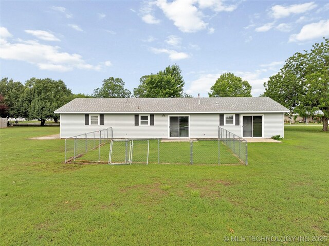 68 W Youth Cp, Healdton, OK 73438 - rear view of house featuring a gate