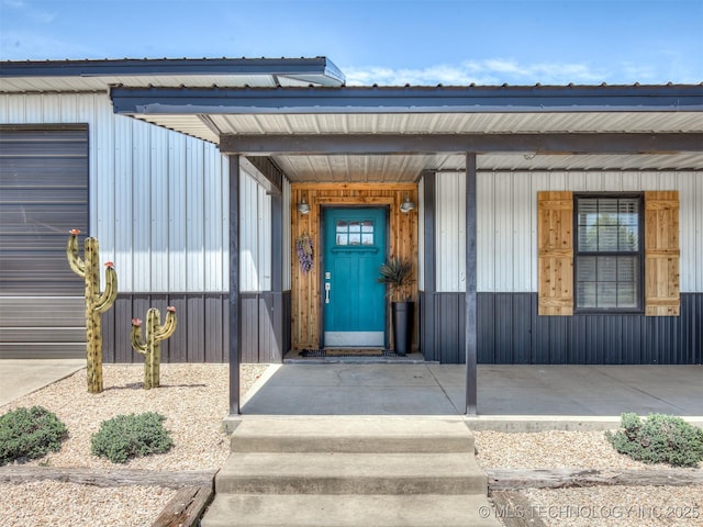 29550 S 4240th Rd, Inola, OK 74036 - entrance to property featuring a porch and a garage