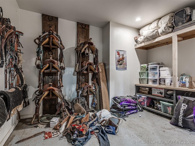 29550 S 4240th Rd, Inola, OK 74036 - miscellaneous room with concrete floors and recessed lighting