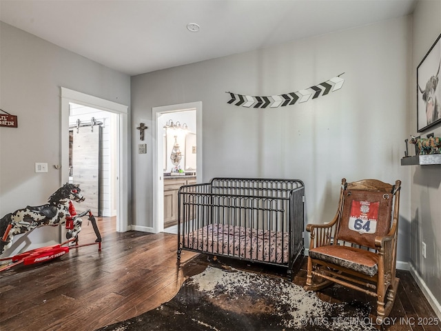 29550 S 4240th Rd, Inola, OK 74036 - sitting room featuring hardwood / wood-style flooring and baseboards