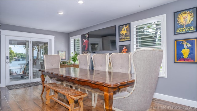 30230 S 562, Afton, OK 74331 - dining space featuring recessed lighting, wood finished floors, and baseboards
