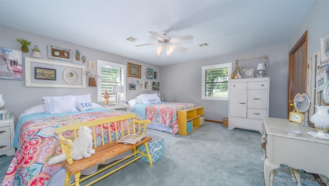 30230 S 562, Afton, OK 74331 - carpeted bedroom with a ceiling fan