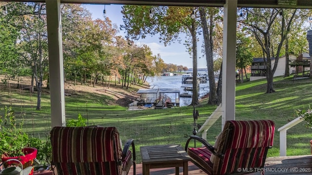 30230 S 562, Afton, OK 74331 - view of patio with a water view