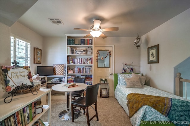8212 S Delaware Pl, Tulsa, OK 74137 - carpeted bedroom with ceiling fan