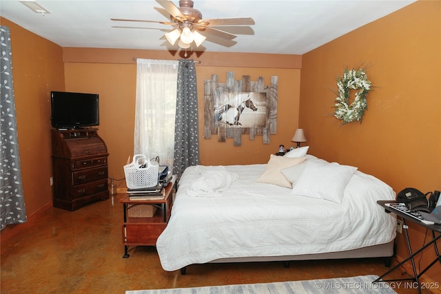 72413 S 4750th Rd, Westville, OK 74965 - bedroom featuring a ceiling fan