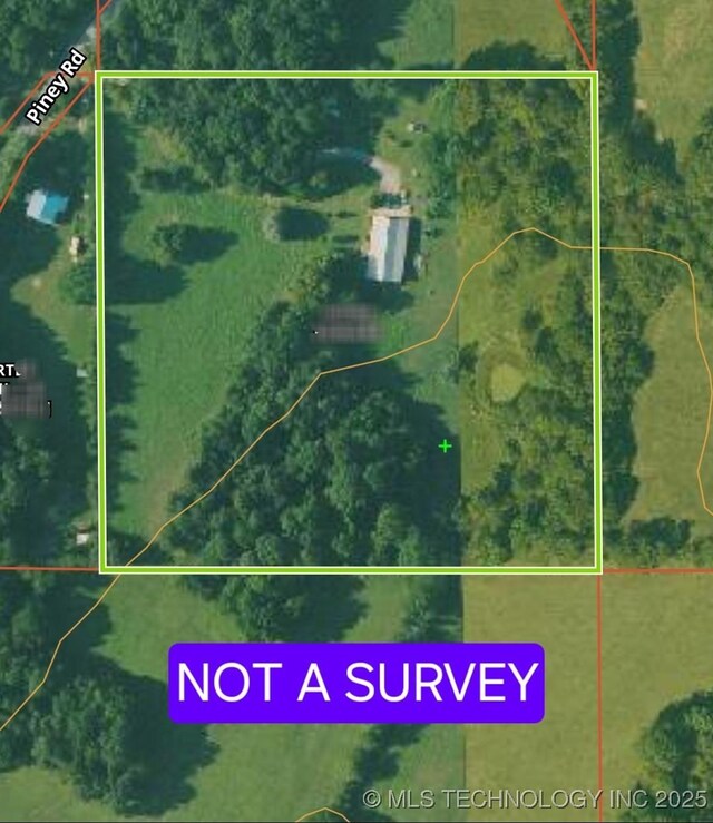 72413 S 4750th Rd, Westville, OK 74965 - map / location featuring property boundaries highlighted