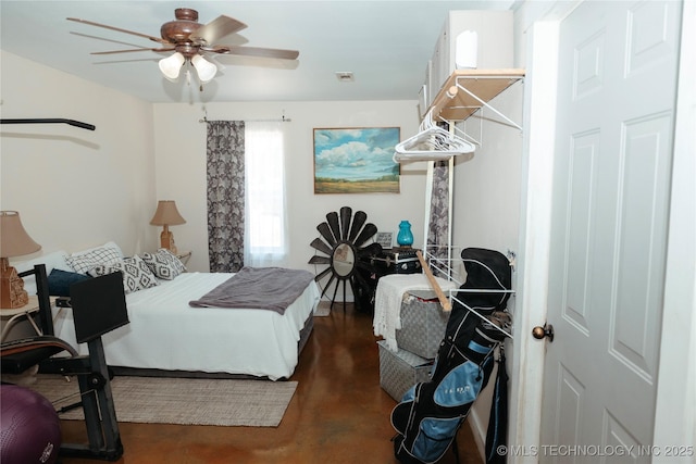 72413 S 4750th Rd, Westville, OK 74965 - bedroom featuring ceiling fan